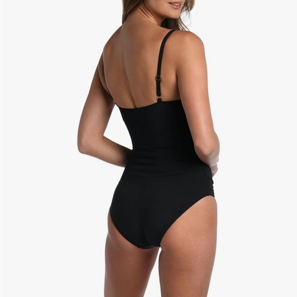La Blanca Island Goddess Rouched Body Lingerie Mio One Piece Swimsuit 6 - Picture 2 of 10